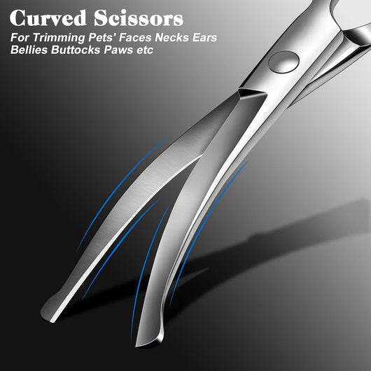 4-in-1 Dog & Cat Grooming Scissors Kit