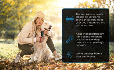 Ultrasonic Dog Bark Deterrent & Behavior Corrector I Rechargeable