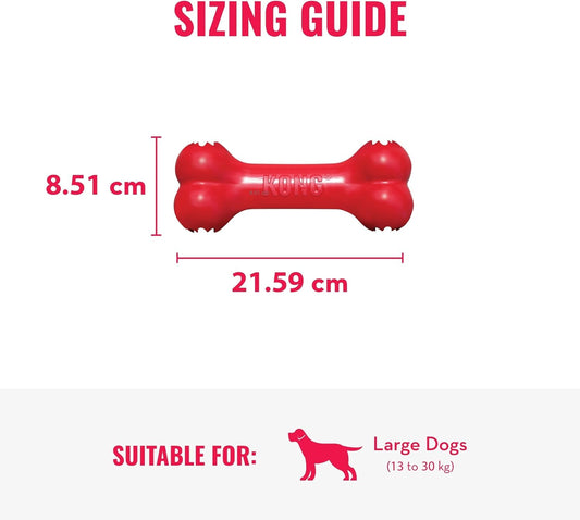 Durable Treat Dispensing Rubber Bone for Dogs