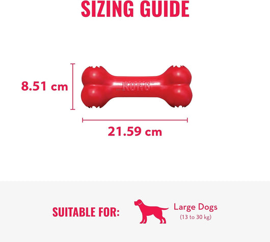 Durable Treat Dispensing Rubber Bone for Dogs