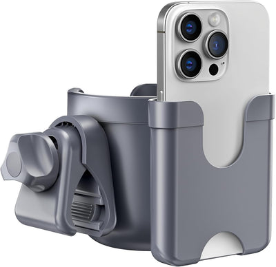 2-in-1 Stroller Cup Holder With Phone Holder