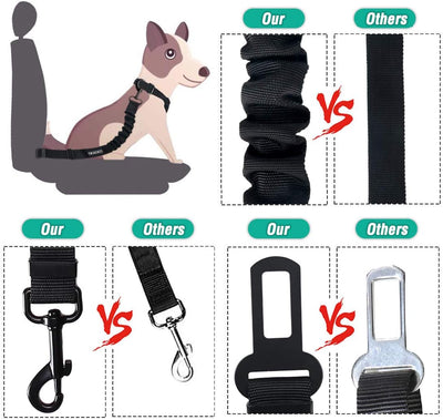 Adjustable Elastic Dog Seat Belt Safety Tether