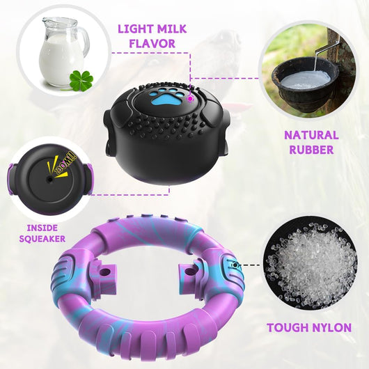 Indestructible Nylon-Rubber Chew Toy