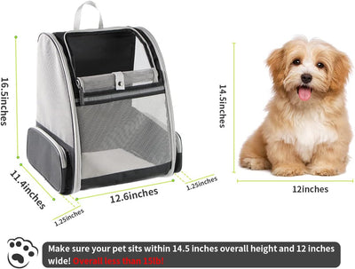 Breathable Pet Carrier Backpack for Small Dogs