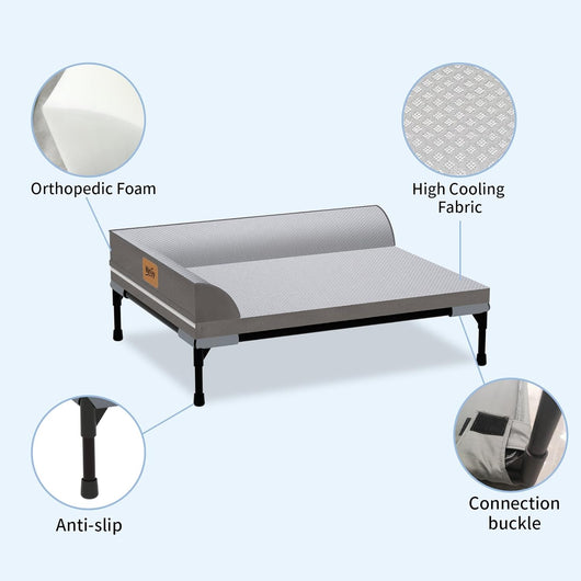 Cooling Dog Bed I Elevated Orthopedic Pet Bed