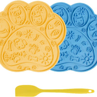Paw-Shaped Dog Lick Mat 2-Pack