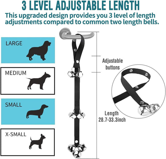 Extra-Loud Adjustable Puppy Potty Training Doorbells Set