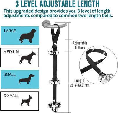 Extra-Loud Adjustable Puppy Potty Training Doorbells Set