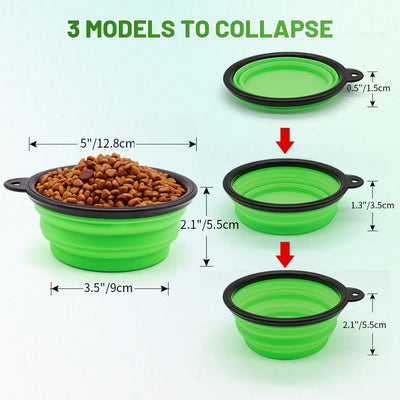 Collapsible Dog Bowls 2-Pack Portable