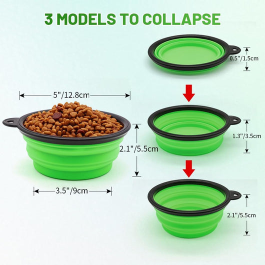 Collapsible Dog Bowls 2-Pack Portable
