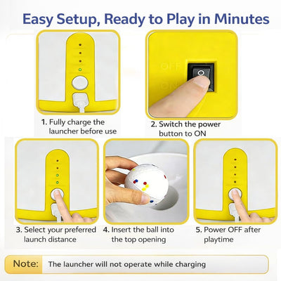 Automatic Dog Ball Launcher | USB Rechargeable Fetch Toy