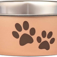 Stainless Steel Dog Bowl I Spill Proof I Champagne
