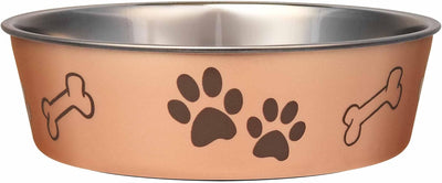 Stainless Steel Dog Bowl I Spill Proof I Champagne