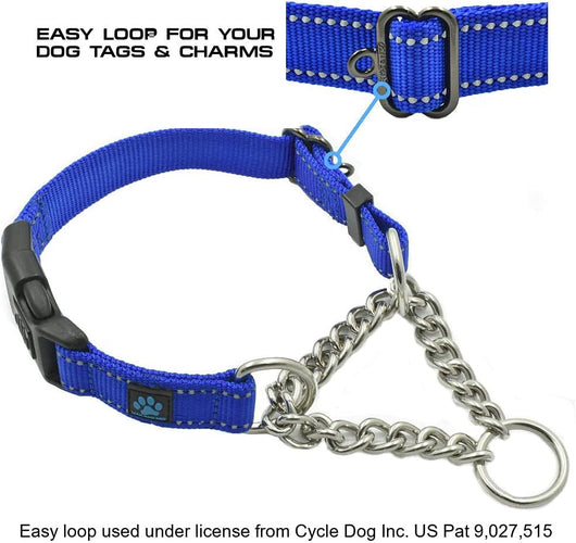Stainless Steel Dog Chain Martingale Collar