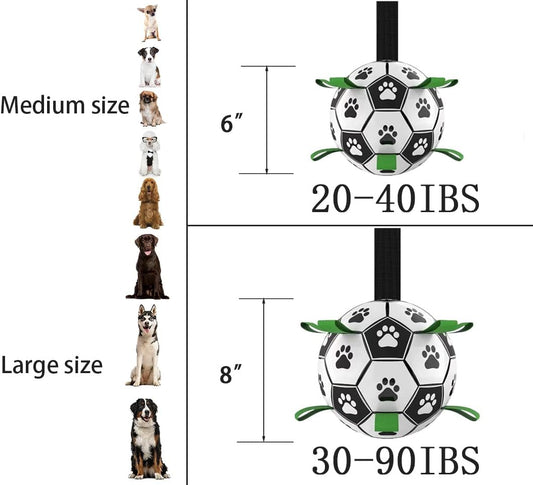 Dog Soccer Ball 6" I Tug & Water Toy