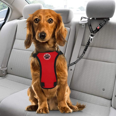 Adjustable Reflective Dog Car Safety Seat Belt Harness