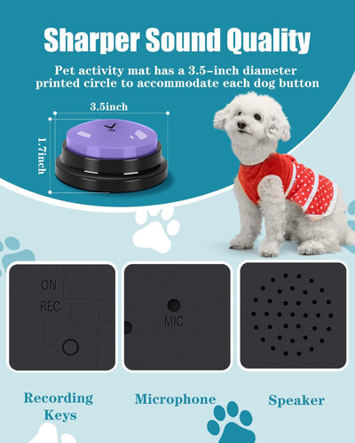 Dog Talking Buttons 9 Pack | Pet Communication Training Set
