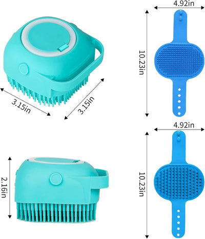 Dog Bath Brush Set For Easy Grooming