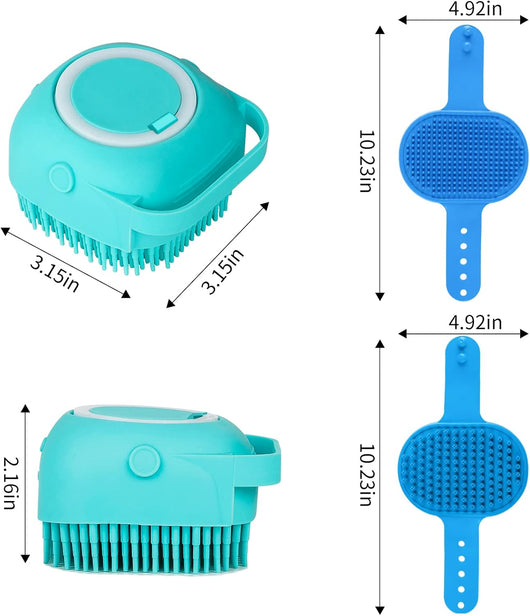 6-Piece Dog Bath Brush Grooming Set