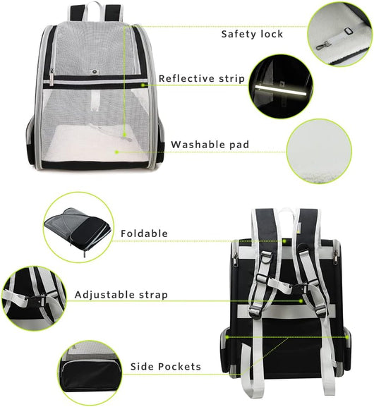 Breathable Pet Carrier Backpack for Small Dogs