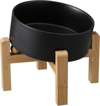 Black Dog Bowl I Elevated Stand