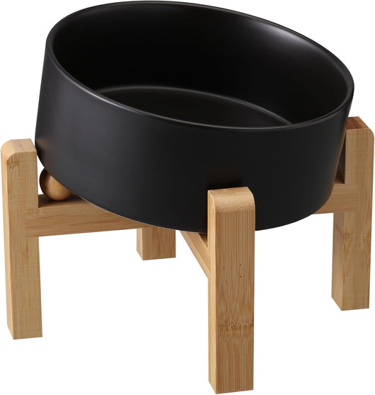 Black Dog Bowl I Elevated Stand