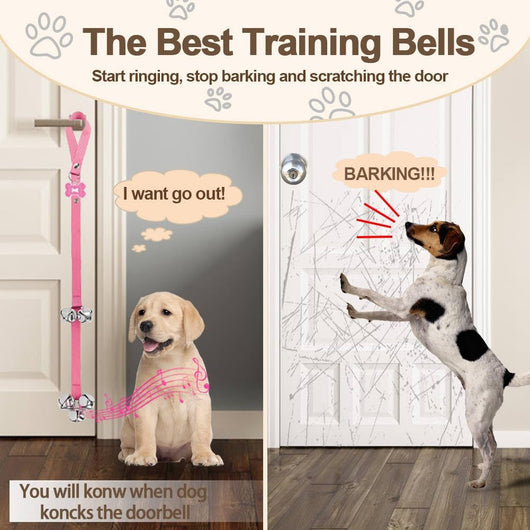 Adjustable Two-Pack Puppy Potty Training Doorbell Set