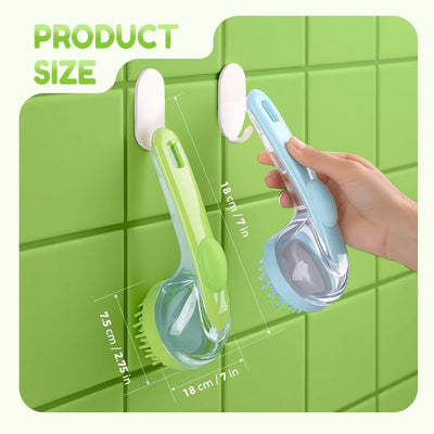 2-Pack Pet Shampoo Dispensing Bath Brushes