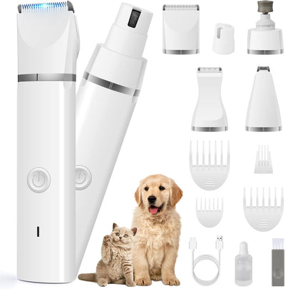 Quiet dog grooming clipper kit for home use