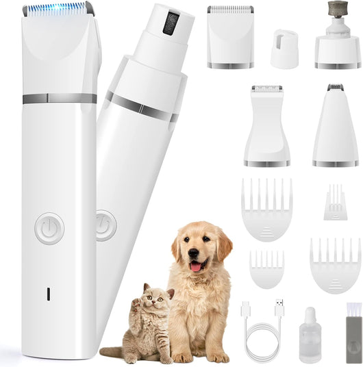 Quiet dog grooming clipper kit for home use