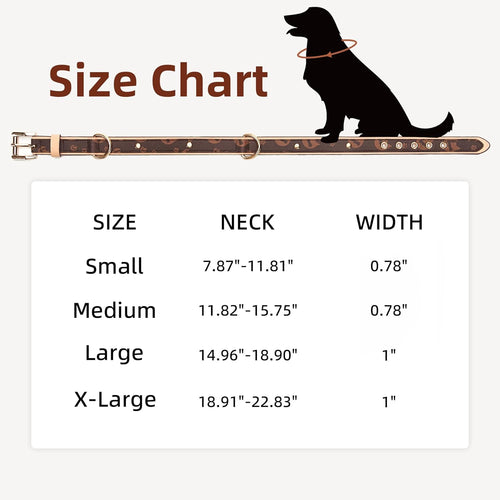 Leather Dog Collar | Soft Padded Durable Adjustable Collar