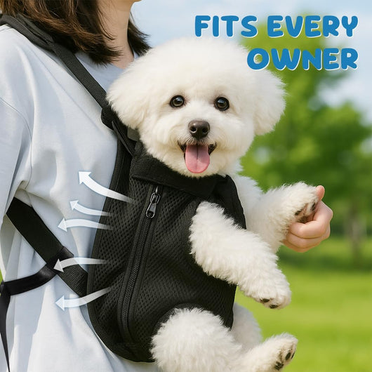 Front Pet Carrier for Small Dogs | Hands-Free Travel Bag