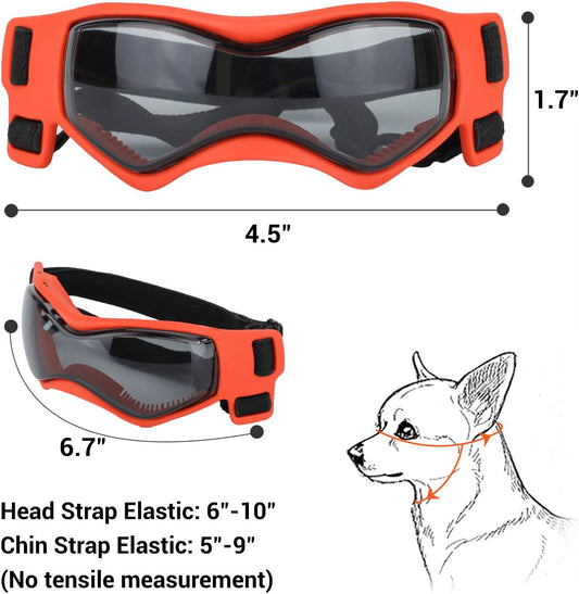 Dog Sunglasses UV Protection Adjustable Small Dogs
