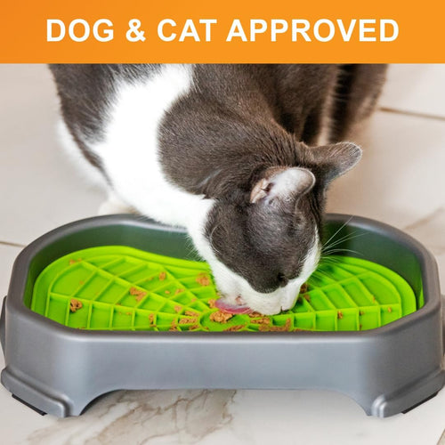 Mess-Proof Dog Lick Mat Slow Feeder Tray