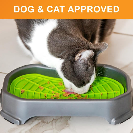 Mess-Proof Dog Lick Mat Slow Feeder Tray