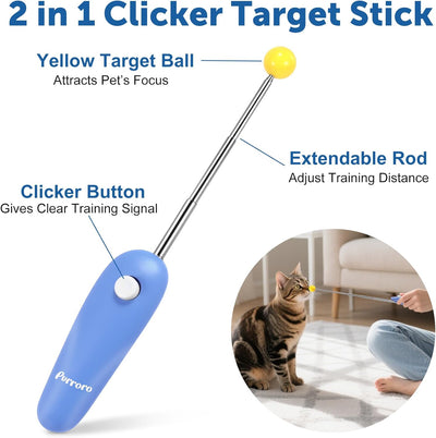 Pet Training Clicker Kit With Target Stick