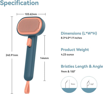 Self Cleaning Slicker Brush For Pets Grooming