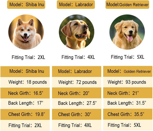Waterproof Dog Raincoat with Hood – Reflective Adjustable Dog Rain Jacket for Medium & Large Dogs | Lightweight Pet Rain Coat