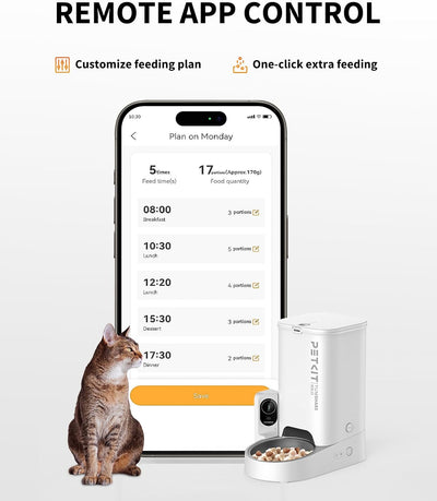 Smart Automatic Pet Feeder With HD Camera
