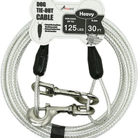 Reflective 30-Foot Heavy-Duty Dog Tie-Out Cable System