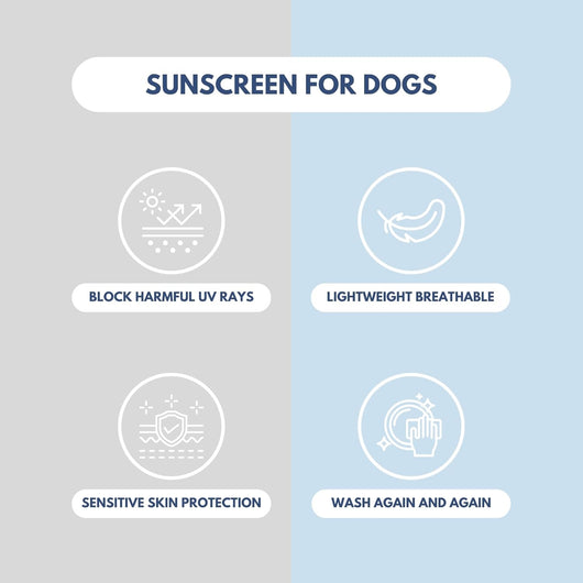 Dog Sun Shirt SPF30 | UV Protection Lightweight Cooling T-Shirt for Pets