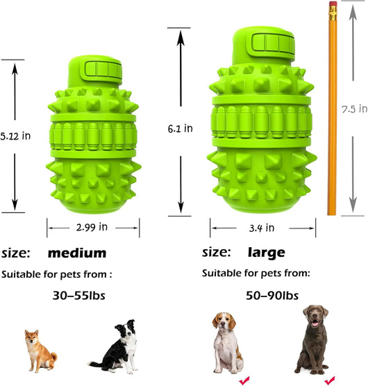 Dog Toothbrush Chew Toy with Squeaker