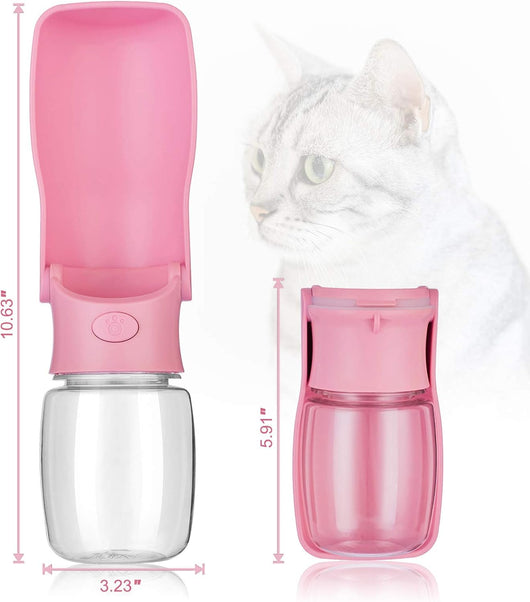 Foldable Dog Water Bottle with Travel Cup