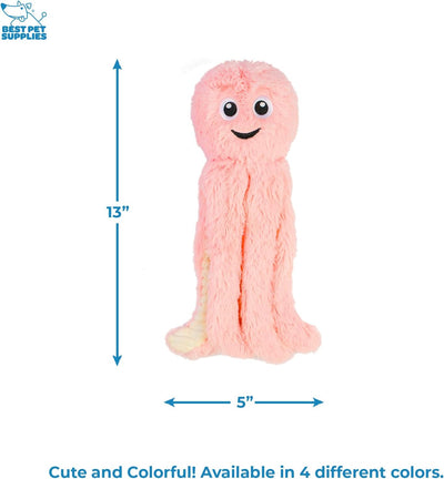 Squeaky Octopus Plush Dog Toy