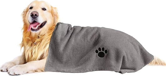 Super absorbent microfiber dog drying bath towel