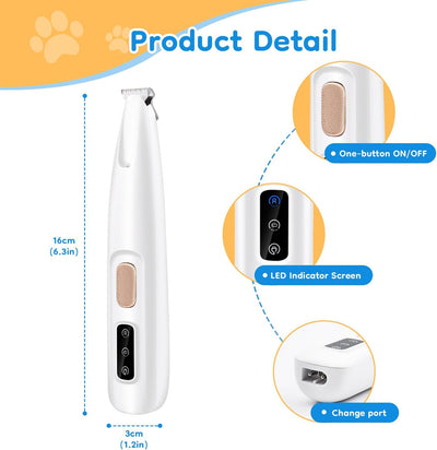 LED Precision Pet Paw Trimmer