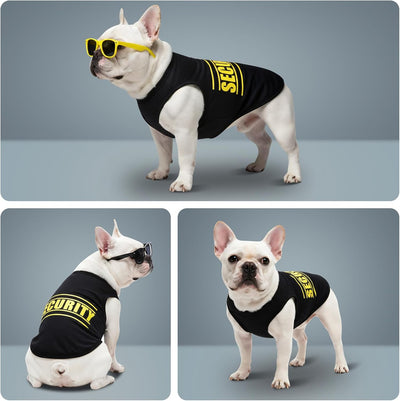 2 Pack Dog Shirts | Small Medium Dog Clothes | Cotton Puppy T-Shirts