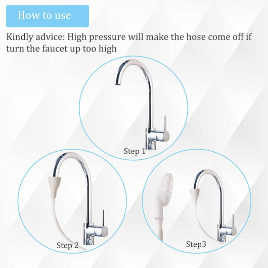 Portable Dog Bath Sink Sprayer Hose