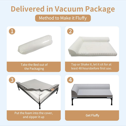 Cooling Dog Bed I Elevated Orthopedic Pet Bed