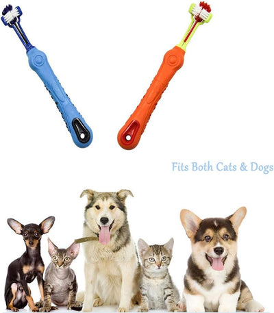 3-Sided Dog Toothbrush 2-Pack